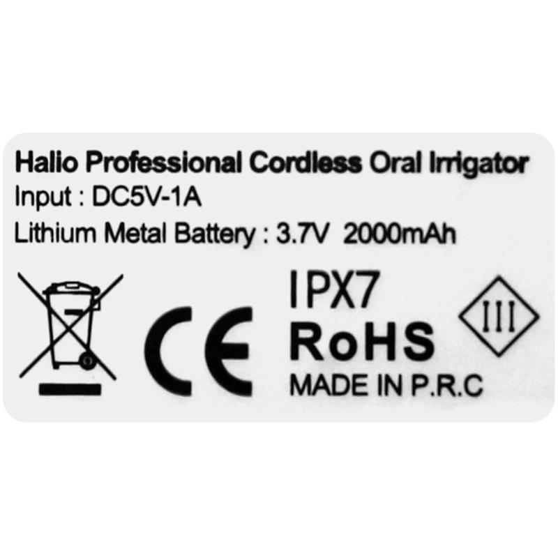 Máy tăm nước Halio Professional Cordless Màu Trắng