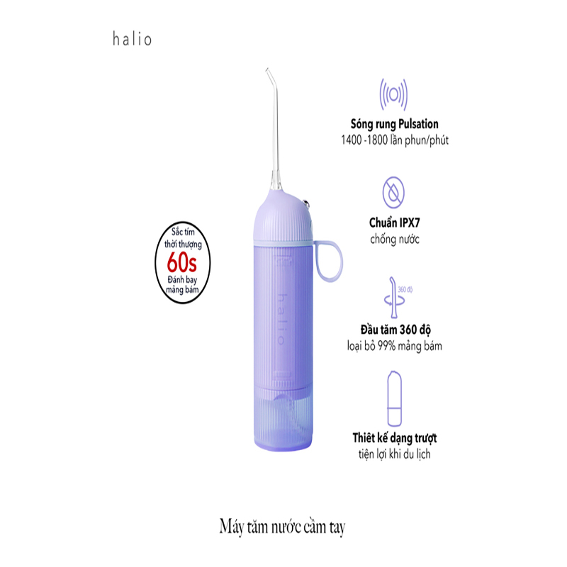 Máy tăm nước cầm tay Halio UltraClean Oral Irrigator - 3