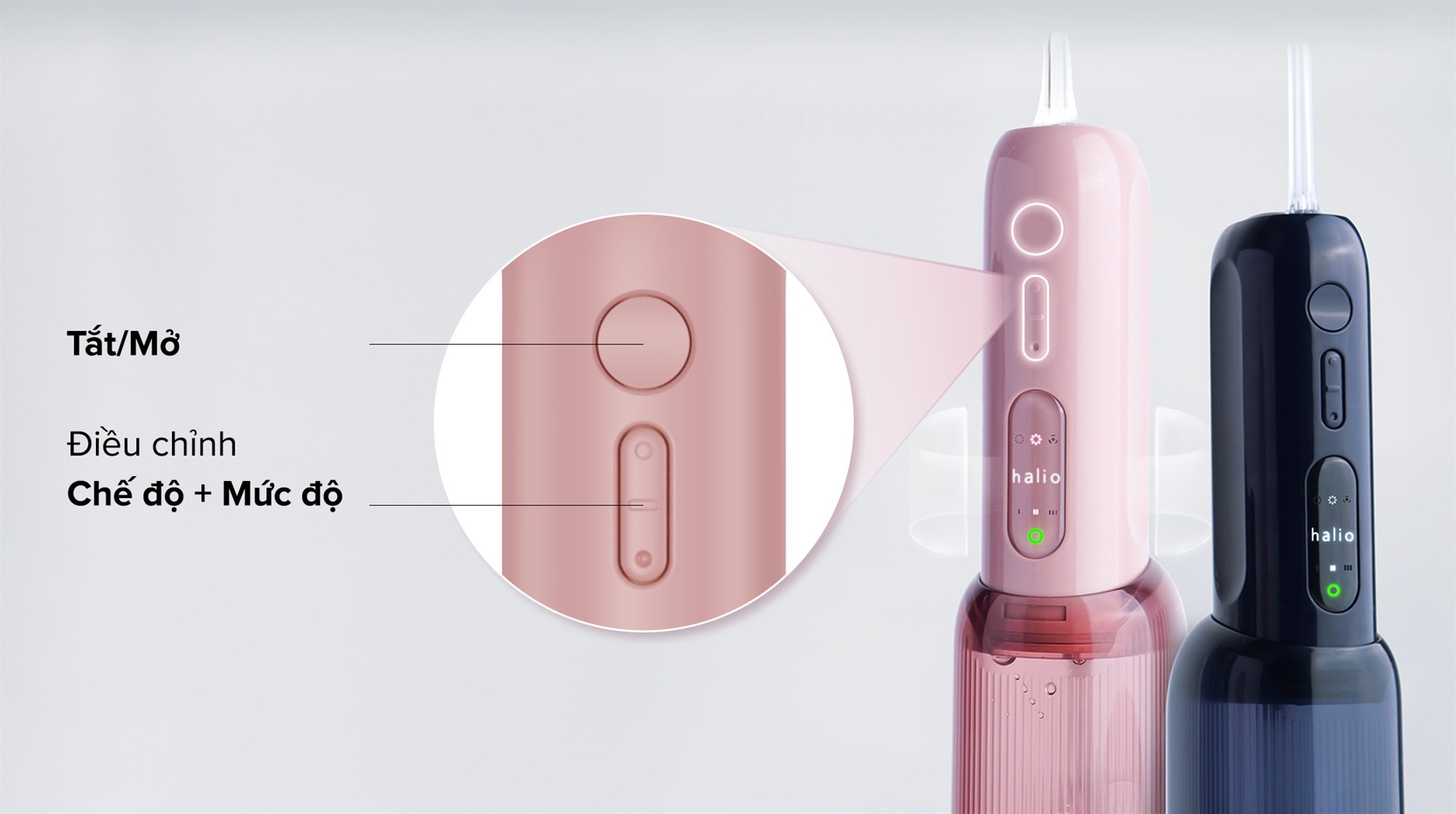 Máy tăm nước Halio UltraClean Express Hydro Floss Ocean Blue