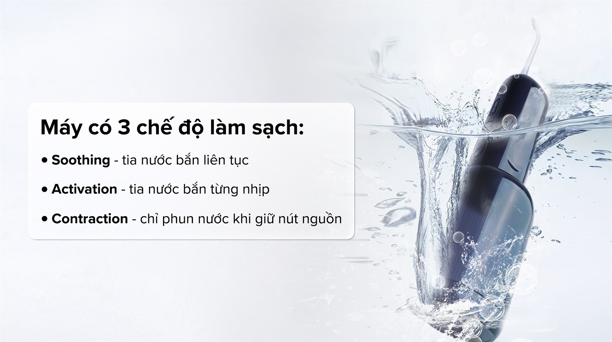 Máy tăm nước Halio UltraClean Express Hydro Floss Ocean Blue