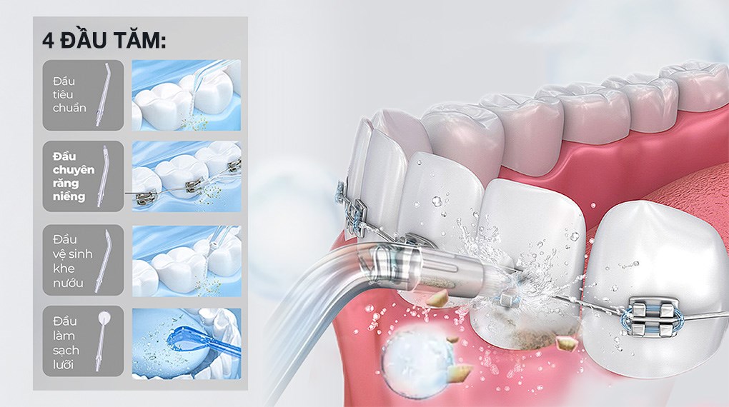 Máy tăm nước Halio UltraClean Express Hydro Floss Muted Rose