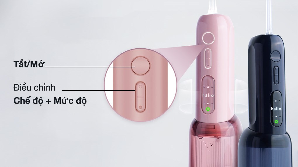 Máy tăm nước Halio UltraClean Express Hydro Floss Muted Rose