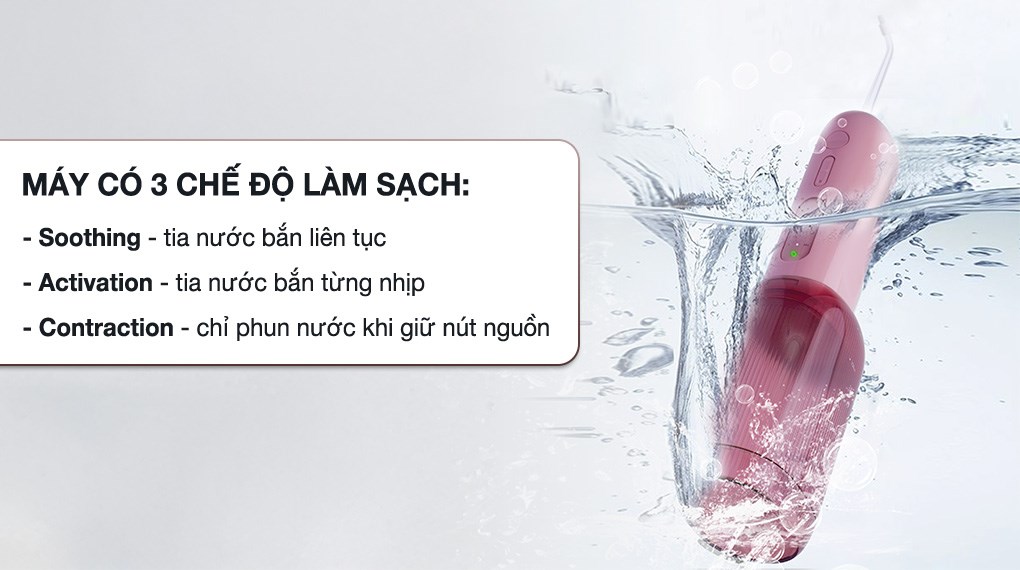 Máy tăm nước Halio UltraClean Express Hydro Floss Muted Rose