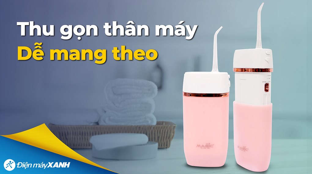 Máy tăm nước cầm tay Magic Eco PRO-83 - Hồng