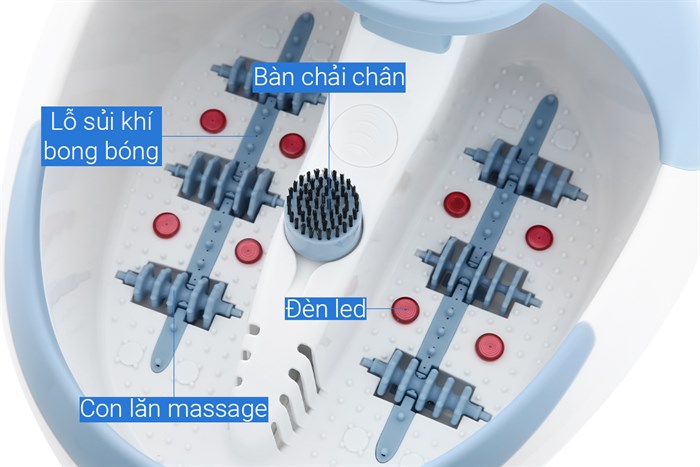 Bồn ngâm massage chân Lanaform LA110415 Màu Trắng - Xanh