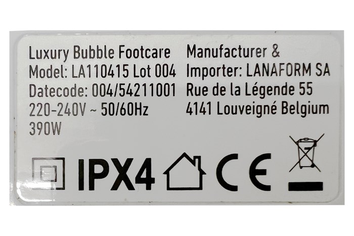 Bồn ngâm massage chân Lanaform LA110416 Màu Trắng - Tím