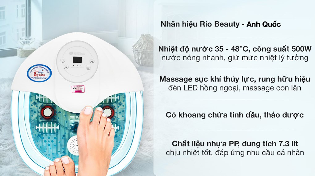 Bồn ngâm massage chân Rio Beauty FTBH5-EU