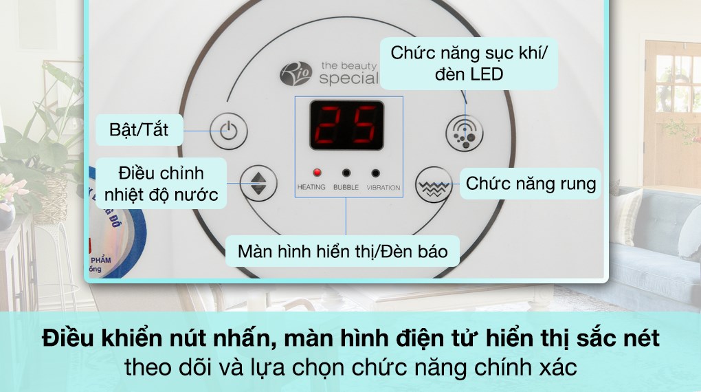 Bồn ngâm massage chân Rio Beauty FTBH5-EU