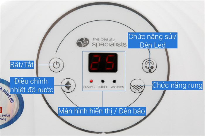 Bồn ngâm massage chân Rio Beauty FTBH5-EU Màu Xanh Dương