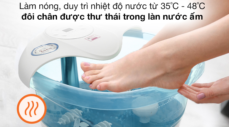 Bồn ngâm massage chân Rio FTBH5-EU - Duy trì nhiệt độ