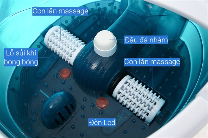 Bồn ngâm massage chân Rio FTBH7 Màu Xanh Dương