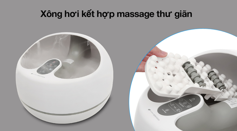 Kết hợp massage - Bồn massage xông hơi chân Rio FTBH9