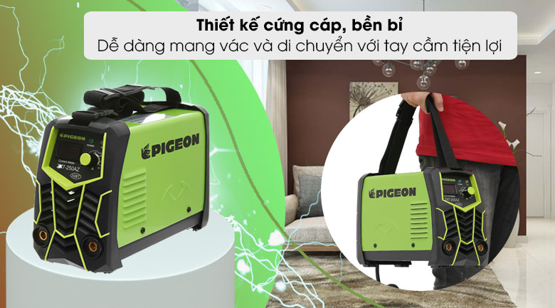 Máy hàn điện tử que Pigeon ZX7-250AZ MMA -160 6500W - Thiết kế