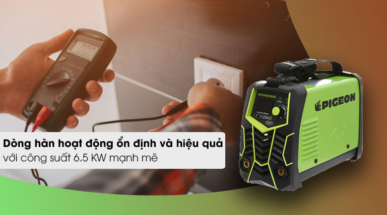 Máy hàn điện tử que Pigeon ZX7-250AZ MMA -160 6500W - Công suất
