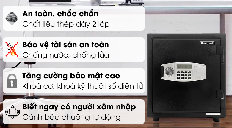 Két sắt văn phòng 35 lít Honeywell điện tử 2115