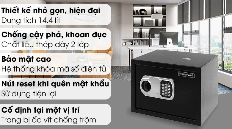 Két sắt cá nhân 14.4 lít Honeywell điện tử 5110