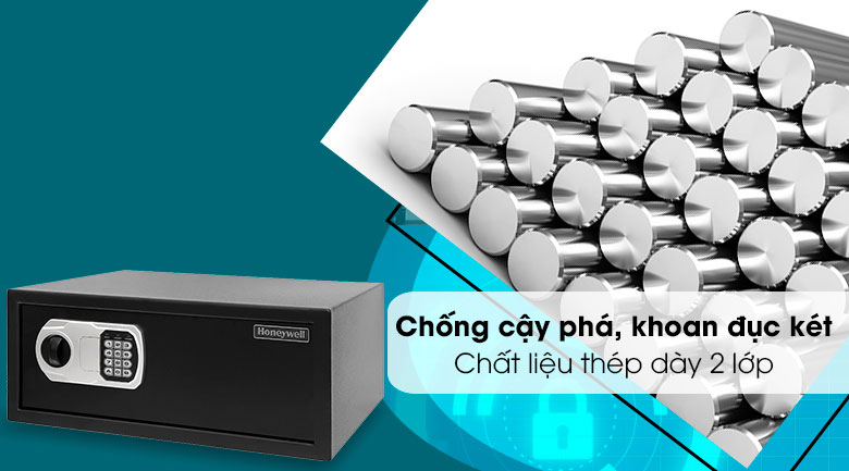 Chất liệu thép 2 lớp chống nạy 