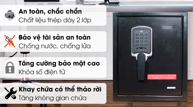 Két sắt 25,4 lít Honeywell khoá điện tử 2605