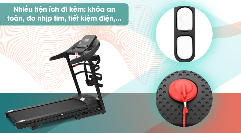 Máy chạy bộ thể dục Airbike Sports T500 Plus - 9