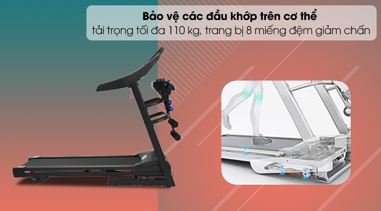 Máy chạy bộ thể dục Airbike Sports T500 Plus - 5