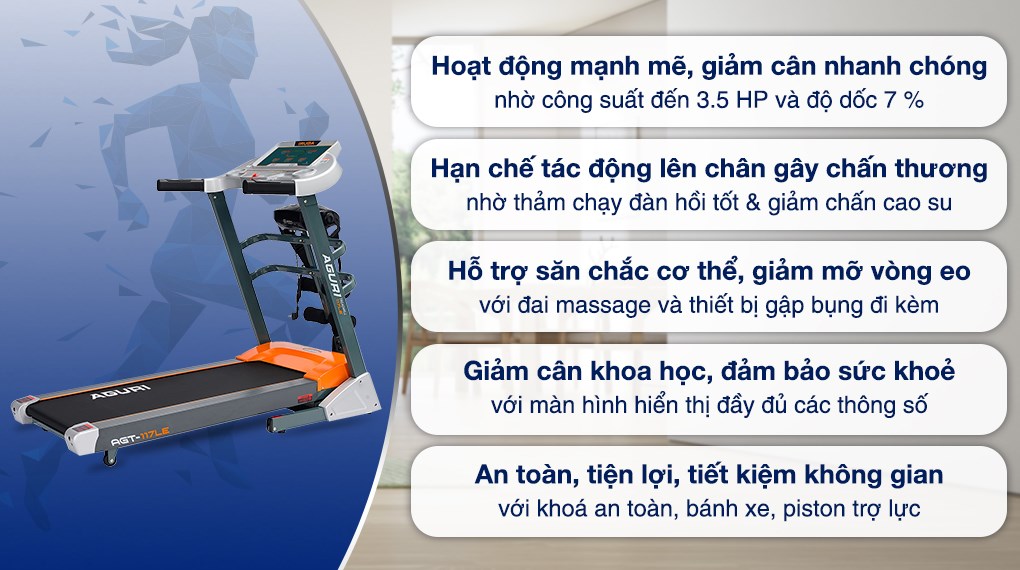 Máy Chạy Bộ Aguri AGT-117L