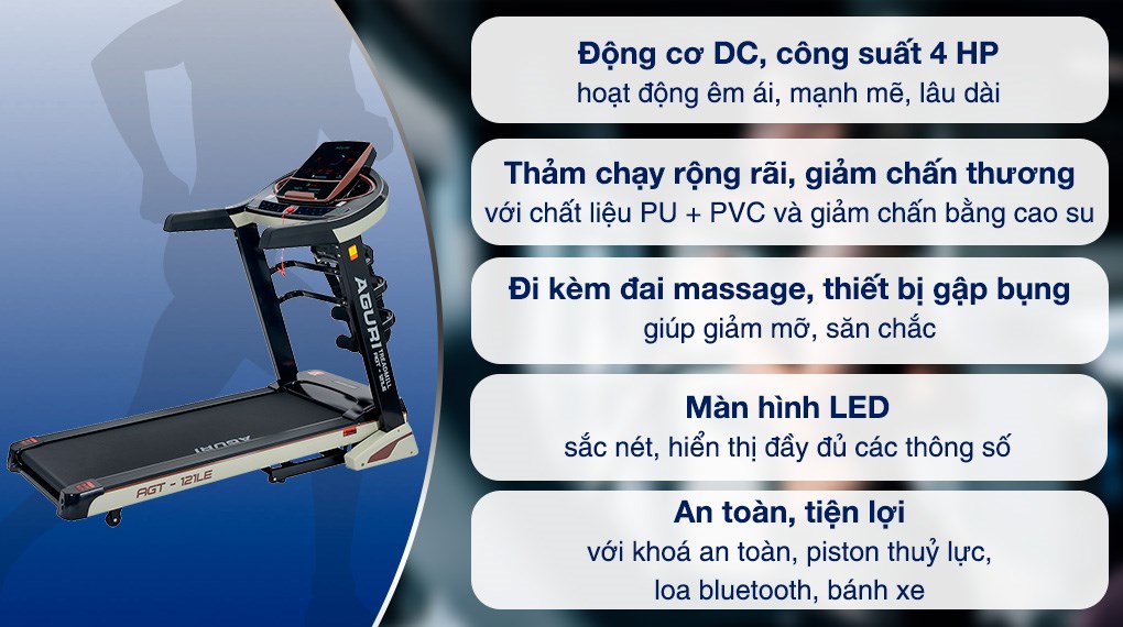Máy Chạy Bộ Aguri AGT-121LE