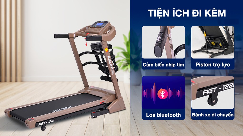 Tiện ích trên máy chạy bộ Aguri AGT-122L