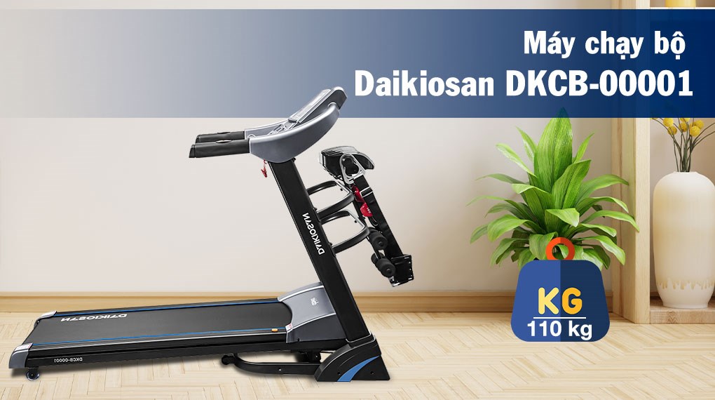 Tập thể dục với máy chạy bộ Daikiosan DKCB-00001 giúp các bé giảm căng thẳng sau khi học tập