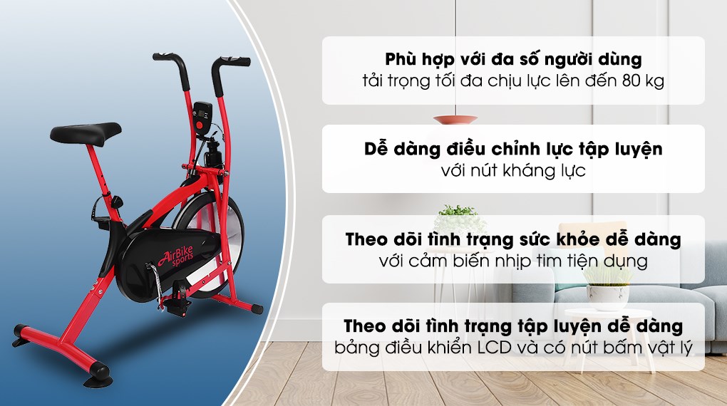 Xe đạp tập thể dục AirBike Sports Zalo MK-283