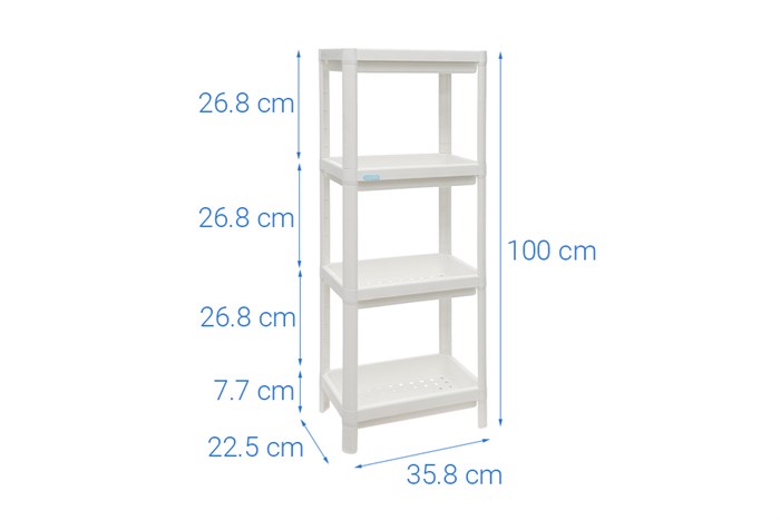 Kệ đa năng 4 tầng Tokyo Inochi HIN.KEDN.TO4T Màu Trắng