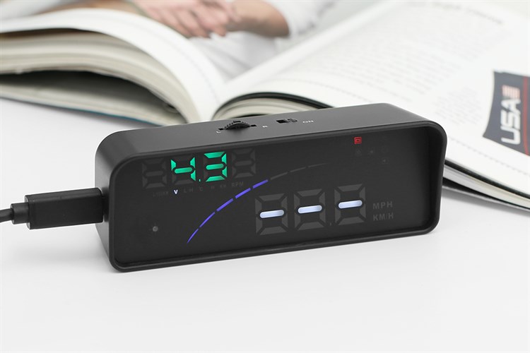 Thiết Bị Hỗ Trợ Thông Tin Lái Xe HUD Vietmap V9 Đen Màu Đen