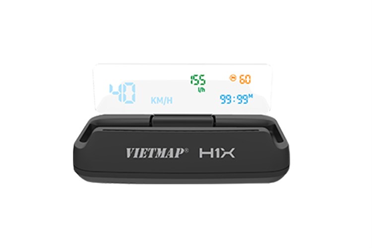 Màn Hình Hiển Thị Cảnh Báo Tốc Độ  Vietmap H1X Đen Màu Đen