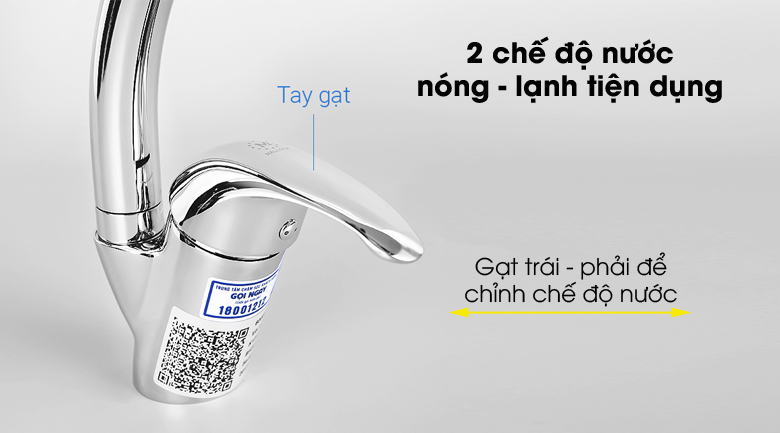 2 chế độ nước - Vòi rửa chén nóng lạnh đồng Malloca K121N 2 chế độ nước - Vòi rửa chén nóng lạnh đồng Malloca K121N