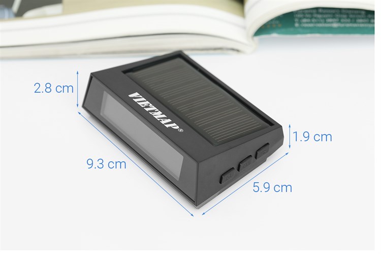 Thiết Bị Cảm Biến Áp Suất Lốp Gắn Trên Bánh Xe Vietmap V1 Đen Màu Đen