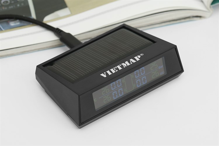 Thiết Bị Cảm Biến Áp Suất Lốp Gắn Trên Bánh Xe Vietmap V1 Đen Màu Đen