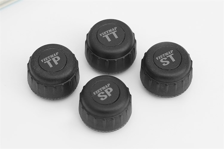 Thiết Bị Cảm Biến Áp Suất Lốp Gắn Trên Bánh Xe Vietmap V1 Đen Màu Đen