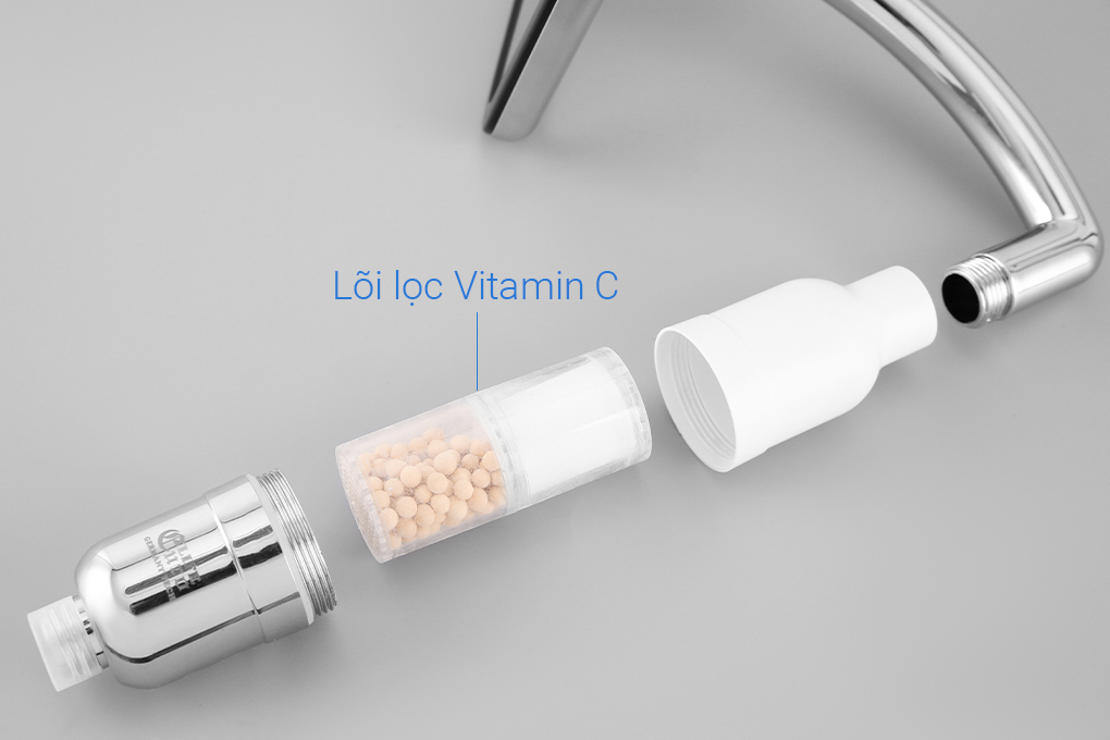 Tay sen tăng áp nóng lạnh nhựa có lõi lọc Vitamin C Eurolife EL-H145 giá rẻ