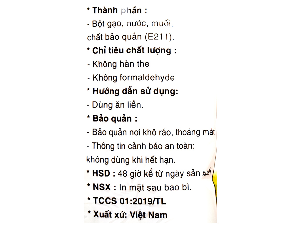 Bún tươi gói 500g 7