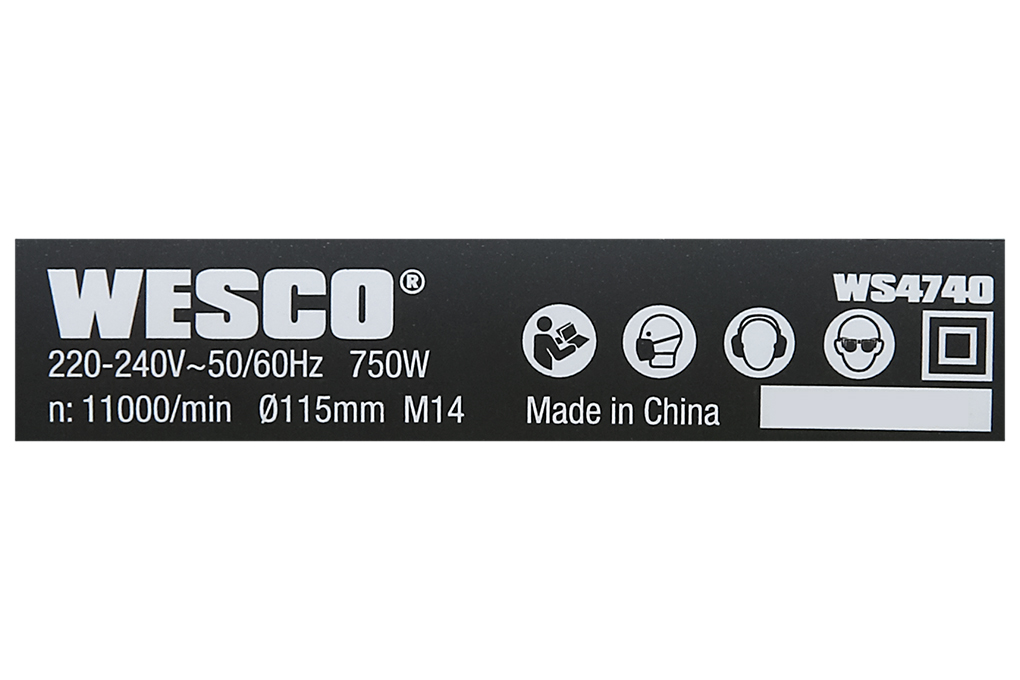Máy mài góc Wesco Ws4740 750W Màu Xanh Dương