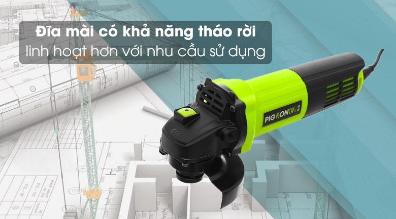 Máy mài góc Pigeon G9-100F 720W - đĩa mài tháo rời