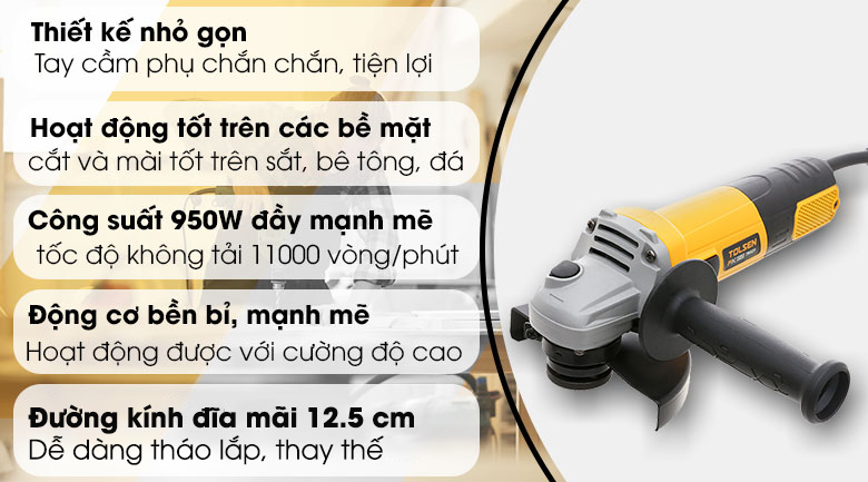 Máy mài góc Tolsen 79521 950W