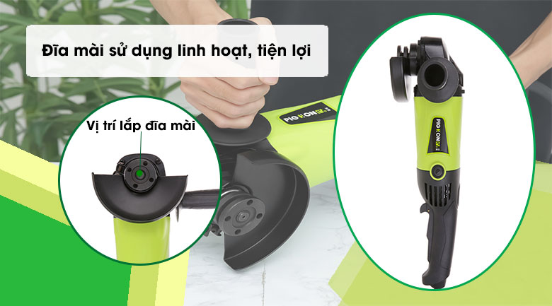 Máy mài góc Pigeon G9-125B 1400W - Thay thế đĩa mài 