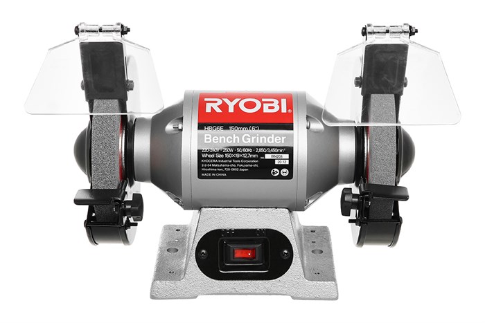 Máy mài hai đá Ryobi HBG-6E 250W Màu Đen - Xám