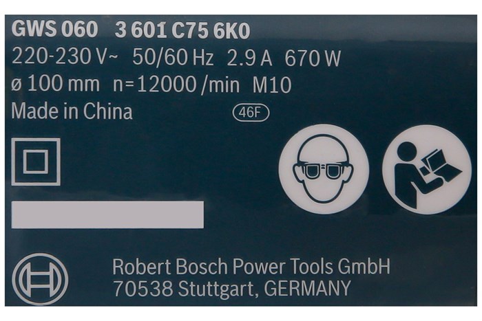 Máy mài góc Bosch GWS 060 670W