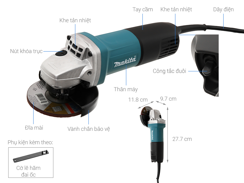 Máy mài góc Makita 9553B 710W