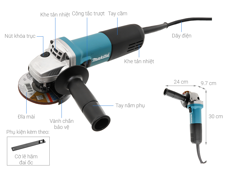 Máy mài góc Makita 9556HN 840W