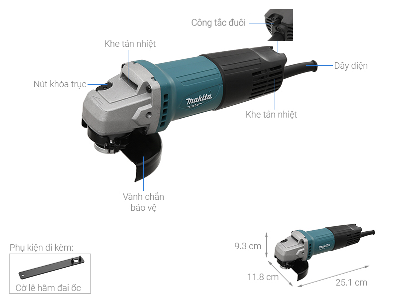 Máy mài góc Makita M0910B 540W