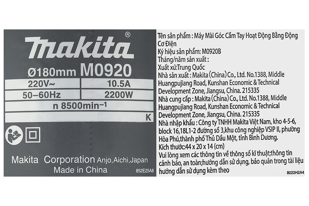 Máy mài góc Makita M0920B 2200W - 13
