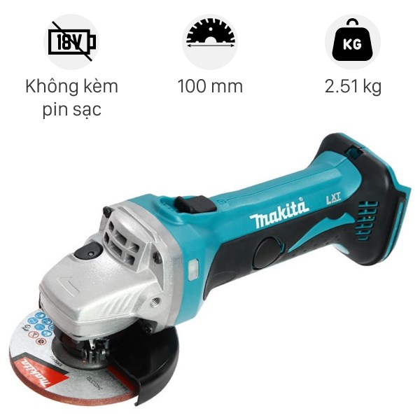 Máy mài góc dùng pin Makita DGA402Z 18V (không kèm pin, sạc)