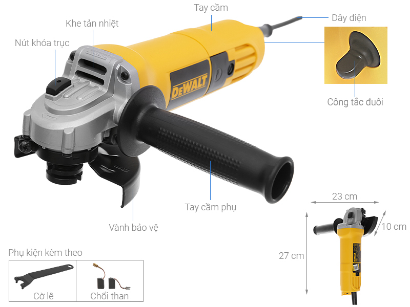 Máy mài góc Dewalt DW801-B1 850W